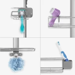 Rangement Douche Simplehuman Caddy 3 Inox -Salle De Bain Boutique 0838810017662 4