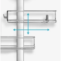 Rangement Porte Douche Simplehuman Caddy Inox -Salle De Bain Boutique 0838810018775 3