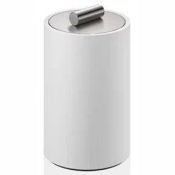 Coffret Beauté Decor Walther Stone Avec Couvercle Moyen Blanc Mat Acier Inoxydable Mat