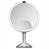 Miroir De Maquillage Simplehuman Avec Capteur Grossissement 3x 5x 10x Argent 25 Cm -Salle De Bain Boutique 1 838810023663