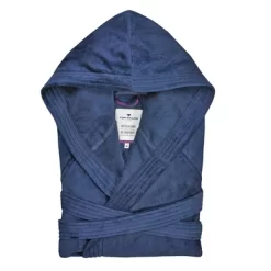 Peignoir Tom Tailor Velours Bleu Foncé