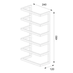 Porte Serviette Sealskin Carré Large Noir -Salle De Bain Boutique 4 4008913963401 5