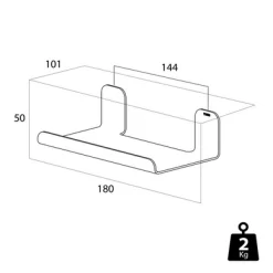 Étagère Tiger Colar 18 Cm RVS -Salle De Bain Boutique 4008911313000 11