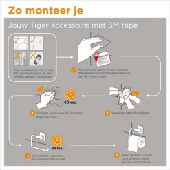 Multi-crochets Tiger Colar RVS -Salle De Bain Boutique 4008911314045 8