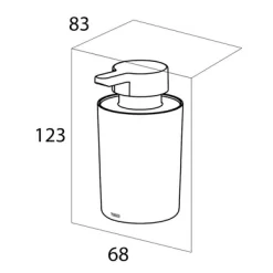 Distributeur De Savon Tiger Urban Libre Blanc -Salle De Bain Boutique 4008911316032 7