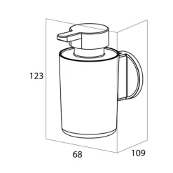 Distributeur De Savon Tiger Tune Noir Argent -Salle De Bain Boutique 4008911326000 7