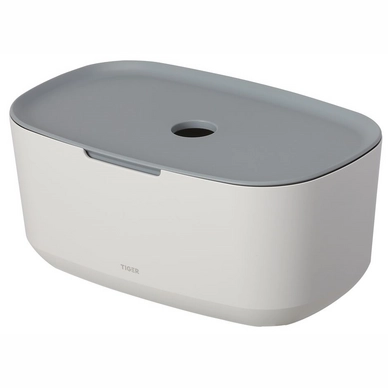 Boîte De Rangement Tiger Tess Blanc Gris Clair Avec Couvercle 3 Boîte De Rangement Tiger Tess Blanc Gris Clair Avec Couvercle