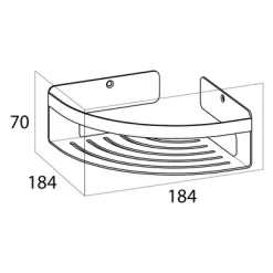 Panier De Douche Tiger Caddy Angle Noir -Salle De Bain Boutique 4008911400427 6