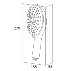 Pommeau De Douche Tiger Amalfi Chrome 15 Cm -Salle De Bain Boutique 4008911703016 8