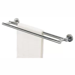 Porte-Serviette De Bain Tiger Boston Acier Inoxydable Brillant Double