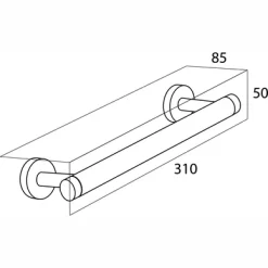 Support Mural Tiger Boston RVS -Salle De Bain Boutique 4008913094402 4