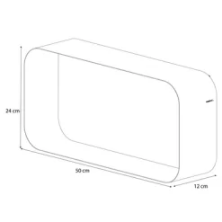 Boîte De Rangement Sealskin Brix Wandkubus Grande Blanche -Salle De Bain Boutique 4008913624081 7