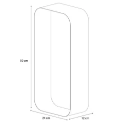 Boîte De Rangement Sealskin Brix Wandkubus Grande Blanche -Salle De Bain Boutique 4008913624081 8