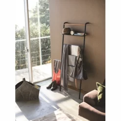 Porte-Serviette Yamazaki Tower Ladder Large Noir -Salle De Bain Boutique 4903208038720 3