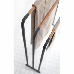 Porte-Serviette Yamazaki Plain Noir 6 Porte-Serviette Yamazaki Plain Noir -Salle De Bain Boutique 4903208074681 1