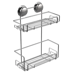 Rangement De Douche Elementals 2 Niveaux Suction Chrome