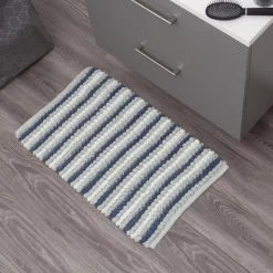 Tapis De Bain Sealskin Bright Polyester Bleu 50x80 Cm -Salle De Bain Boutique 8719401650425 4