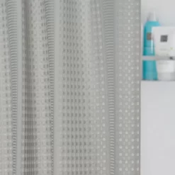 Rideau De Douche Sealskin Relative Polyester Gris 180x200 Cm -Salle De Bain Boutique 8719401650784 3