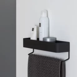 Etagère Avec Porte Serviettes Sealskin Brix Zwart -Salle De Bain Boutique 8719401651095 4