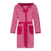 Peignoir Esprit Kids Striped Hoody Raspberry