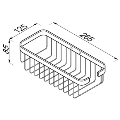 Panier De Douche Geesa Basket Chrome Profond 4 Panier De Douche Geesa Basket Chrome Profond – Image 2