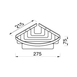 Panier De Douche Geesa Basket Chrome Coin 5 Panier De Douche Geesa Basket Chrome Coin -Salle De Bain Boutique 91182 1