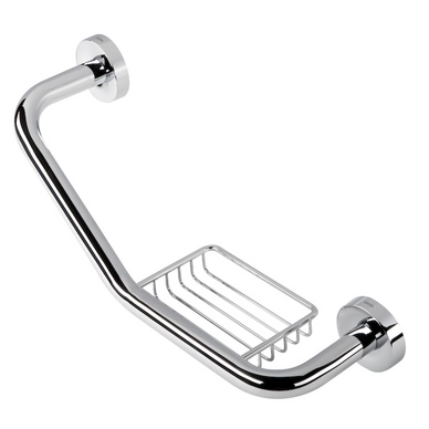 Barre D'appui Geesa Luna Chrome + Porte Savon 3 Barre D'appui Geesa Luna Chrome + Porte Savon