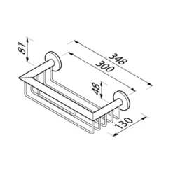 Panier De Douche Geesa Nemox Chrome -Salle De Bain Boutique 916514 02 30 1