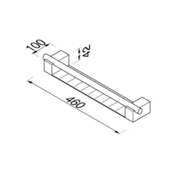 Tablette De Douche Geesa Nexx Chrome Long 5 Tablette De Douche Geesa Nexx Chrome Long -Salle De Bain Boutique 917514 02 1