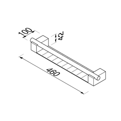 Tablette De Douche Geesa Nexx Chrome Long 4 Tablette De Douche Geesa Nexx Chrome Long – Image 2