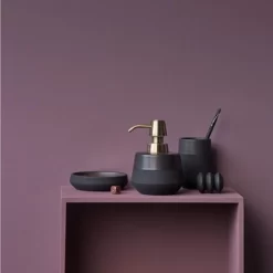 Porte-Savon Aquanova Opaco Noir (12 Cm) -Salle De Bain Boutique Aquanova20Opaco20Zwart