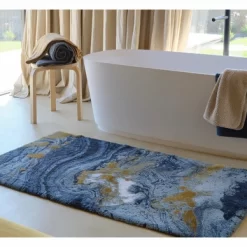 Tapis De Bain Abyss & Habidecor Midnight Blue -Salle De Bain Boutique DSF2491