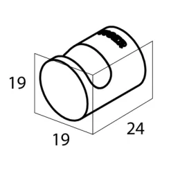 Crochet Tiger Bold Petit Acier Noir (2 Unités) -Salle De Bain Boutique Haak Tiger Bold Klein Staal Zwart 2 stuks