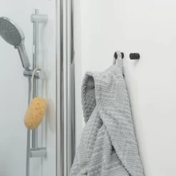 Crochet Tiger Bold Petit Acier Noir (2 Unités) -Salle De Bain Boutique Haak Tiger Bold Klein Staal Zwart 2 stuks 2