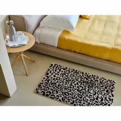 Tapis De Bain Abyss & Habidecor Leopard Black -Salle De Bain Boutique LEOPARD