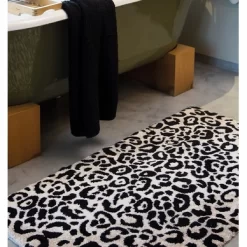 Tapis De Bain Abyss & Habidecor Leopard Black -Salle De Bain Boutique abyss habidecor badmat leopard