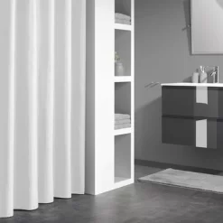 Rideau De Douche Sealskin Granada White (240 X 180 Cm)