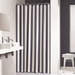 Rideau De Douche Sealskin Lignes Bleu