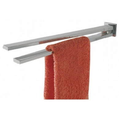 Porte-Serviettes Tiger Items Acier Inoxydable Brossé 2 Bras 3 Porte-Serviettes Tiger Items Acier Inoxydable Brossé 2 Bras