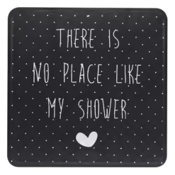 Tapis Antidérapant Sealskin Lyrics Noir (53 X 53 Cm)