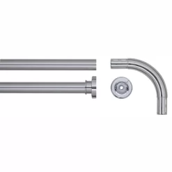 Barre Coudée Sealskin Seallux Chrome 90 X 90 Cm