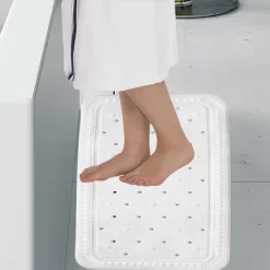 Tapis Antidérapant Kela Kreta Bad White (72 X 36 Cm) -Salle De Bain Boutique shop 22361a s
